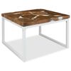 vidaXL Salongbord teak harpiks 60x60x40 cm