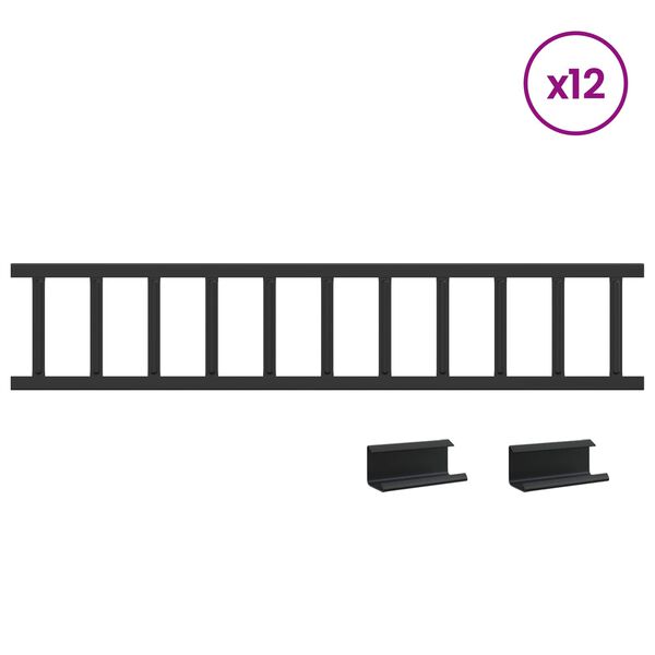 vidaXL Tak sn&oslash;fanger 1200 x 2,5 x 20 cm St&aring;l