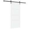 vidaXL Skyved&oslash;r ORKDAL 93 x 211 cm Konstruert tre Hvit og svart