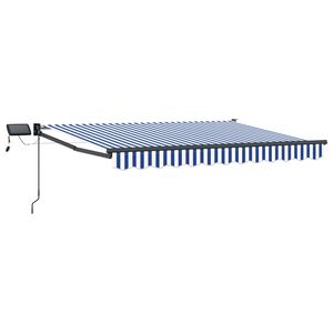 vidaXL Manuell utvidbar markise med LED-lamper 2,5 x 2 m