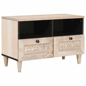 vidaXL TV Enheter Hvit 70 x 33 x 46 cm Konstruert tre