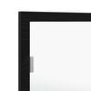 vidaXL LED Badevindu Veggmontert Svart Eik 100 x 8,5 x 37 cm Glass
