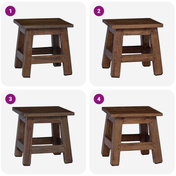 vidaXL H&aring;ndverk Naturlig 26 x 26 x 26 cm Mahogni Tre