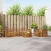 vidaXL Sofasett 7 pcs Naturlig Solid akasietre