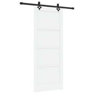 vidaXL Skyved&oslash;r ORKDAL Hvit 83 x 202 cm Heltre furu