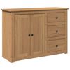 vidaXL Skjenk med skuffer PANAMA 112x40x80 cm heltre furu