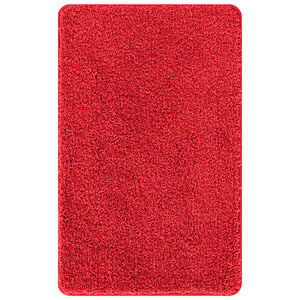 vidaXL Anti-skli badematte R&oslash;d 50 x 80 cm PP