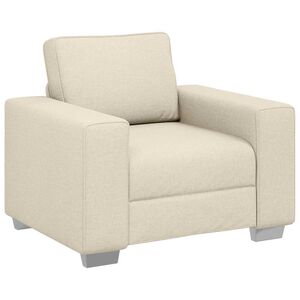 vidaXL Sofa Beige 100 x 77 x 82 cm Linblandingsstoff