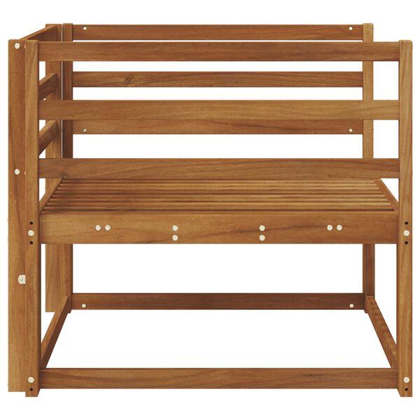 vidaXL Ute Midt Sofa Solid akasietre Naturlig