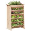 vidaXL Vegghengt plantekasse 6 etasjer 69x40x101,5 cm heltre furu