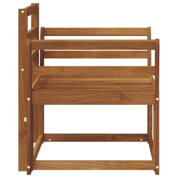 vidaXL Utesofa Solid akasietre Naturlig