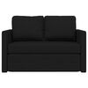 vidaXL Sammenleggbar Sofa seng Svart 112 x 60 x 55 cm stoff