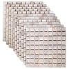 vidaXL Mosaic Fliser Krem 30 x 30 cm Marmor