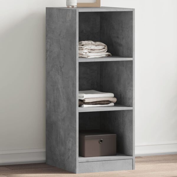 vidaXL Garderobe betonggr&aring; 48x41x102 cm konstruert tre
