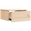vidaXL Nattbord med skuff Brun 37 x 35 x 18,5 cm Heltre furu