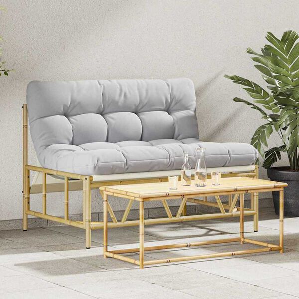 vidaXL Hagebenk Lysegrå 110 x 75 x 71 cm Stål