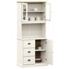 vidaXL Highboard VIGO hvit 78x40x175 cm heltre furu