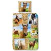 Good Morning Sengesett 5752-P HORSES 135x200 cm flerfarget