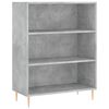 vidaXL Bokhylle betonggr&aring; 69,5x32,5x90 cm konstruert tre