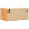 vidaXL Nattbord 2 pcs Vokset Brun 50 x 32,5 x 24 cm Heltre furu