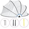 vidaXL Bassengkuppel rund 315x158 cm PVC