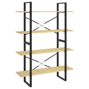 vidaXL Bokhylle 4 niv&aring;er 100x30x140 cm heltre furu