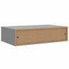 vidaXL Veggmonterte skuffehyller 2 stk grå 40x23,5x10 cm MDF