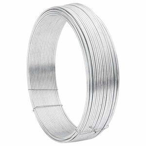 vidaXL Gjerde binding wire s&oslash;lv 25 m Varmegalvanisert kabel