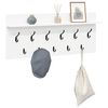 vidaXL Vegghengt kleshenger Hvit 100 x 40 x 12 cm Konstruert tre