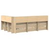 vidaXL Bokhylle Seng Sonoma eik 120 x 190 cm Konstruert tre