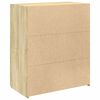 vidaXL Skjenk sonoma eik 80x42,5x93 cm konstruert tre