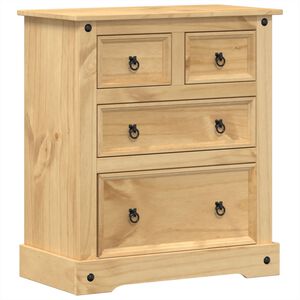 vidaXL Kommode Corona 80x43x91 cm heltre furu