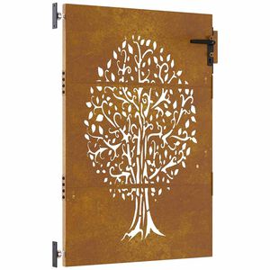 vidaXL Hageport 85x125 cm cortenst&aring;l tredesign