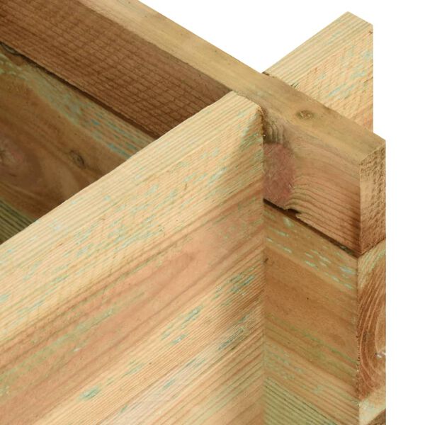 vidaXL Plantekasse impregnert furu 120 cm