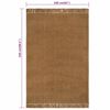 vidaXL Teppe med dusker 160x230 cm jute
