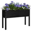 vidaXL Plantekasser 2 stk svart 110x31x70 cm heltre furu