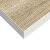 vidaXL Flytende vegghylle eik og hvit 80x23,5x3,8 cm MDF