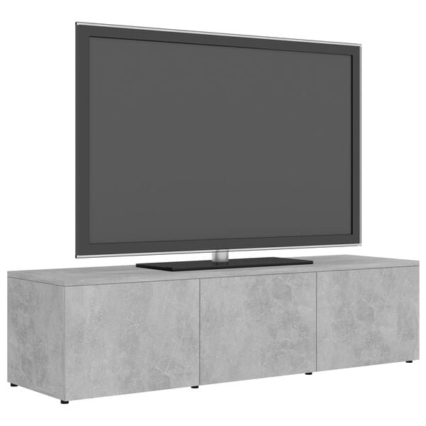 vidaXL TV-benk betonggrå 120x34x30 cm konstruert tre