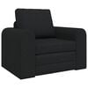 vidaXL Sammenleggbar Sofa seng Svart 98 x 71 x 83 cm stoff