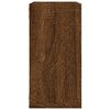 vidaXL Vegghyller kubeformet 2 stk brun eik 30x15x30 cm