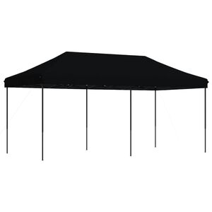 vidaXL Sammenleggbart partytelt pop-up svart 580x292x315 cm