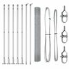 vidaXL Sveistgjerde med Betongbase 10 x 1,2 m (B x H)