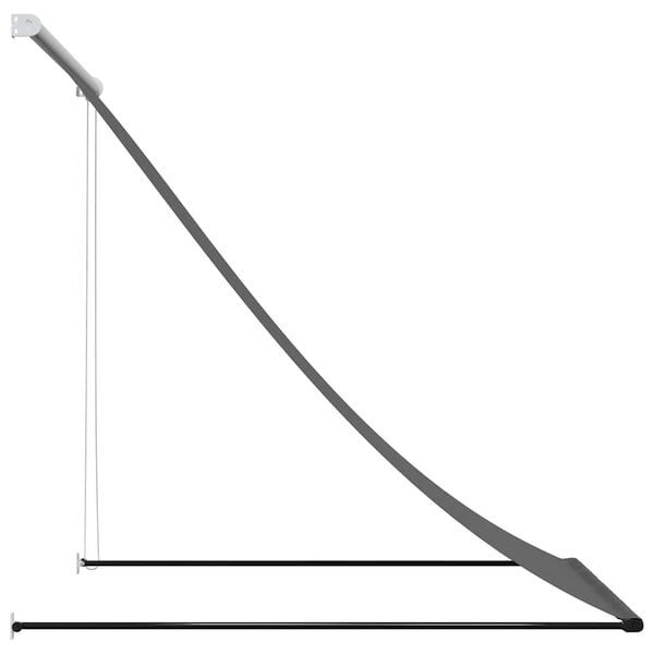 vidaXL Uttrekkbar markise antrasitt 100x150 cm stoff og st&aring;l