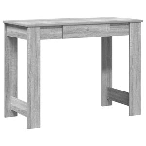 vidaXL Skrivebord gr&aring; sonoma 100x45x75 cm konstruert tre