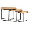 vidaXL Stablebord 3 stk heltre akasie