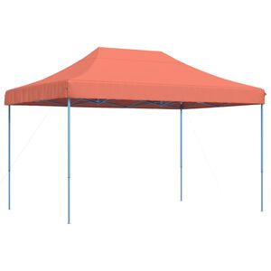 vidaXL Sammenleggbart partytelt pop-up terrakotta 410x279x315 cm