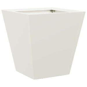 vidaXL Plantekasse hvit 30x30x30 cm st&aring;l