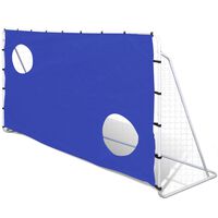 Fotballmål med siktevegg stål 240 x 92 x 150 cm høykvalitets