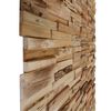 vidaXL Veggkledningsplater 20 stk teak 2 m²