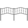 vidaXL Sengegavl i metall svart 200 cm